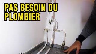 Plomberie multicouche avec raccords à visser et peu doutils [upl. by Ahsinuq]