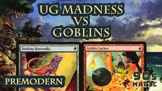 UG Madness vs Mono Red Goblins MTG Premodern [upl. by Nnahoj]