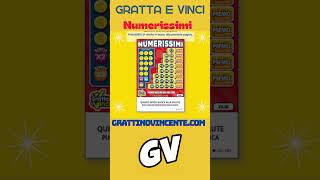 Gratta e vinci Numerissimi come funziona e dove trovarlo shorts shortsvideo [upl. by Eldred]