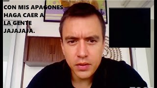 Ciudadanos se caen debido a la oscuridad de los apagones es culpa de Noboa [upl. by Anillehs917]