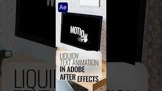 Liquidy text animation in after effects adobeaftereffects [upl. by Anecusa]