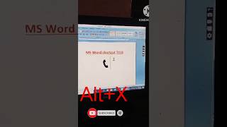 ms word me shortcut key ko use [upl. by Glanti370]