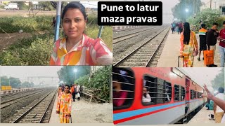 Journey from pune to latur and latur te my home 🏡  kasa zala maza pravas bagha mini vlog [upl. by Ecirtaeb]