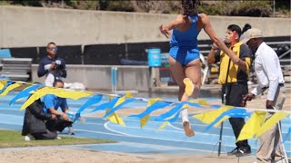 Womens Long Jump 2024 Womens and Mens Track and Field Meet [upl. by Sialac247]