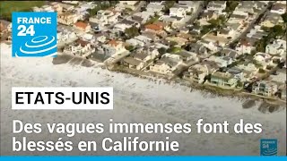 EtatsUnis  de puissantes vagues font au moins huit blessés sur les côtes californiennes [upl. by Veron]