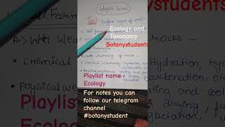 Soil as Edaphic factors Ecology taxonomy botanystudents soil bsc1styear handwrittennotes 📝 📋 [upl. by Sass]