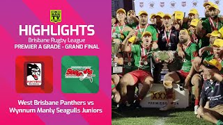 2024 BRL Grand Final Highlights  West Brisbane v Wynnum Manly [upl. by Ruhtua]