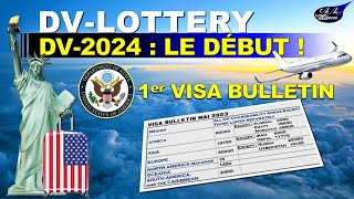 DVLOTTERY 2024 Exclusive  Le premier Visa bulletin dOctobre 2023 [upl. by Ecnarepmet]