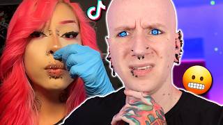 Belly Button Piercing Ends In DISASTER  New TikTok Piercing Fails 34  Roly [upl. by Wieche]