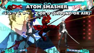 Persona 4 Arena Ultimax Adachi Moves [upl. by Autumn]