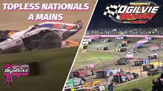 Topless Nationals Main Feature Highlights  Ogilvie Raceway 102123 [upl. by Guy]