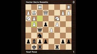 Hector Decio Rossetto vs Yosef Porat  Amsterdam Interzonal 1964  Round 3 [upl. by Debo]