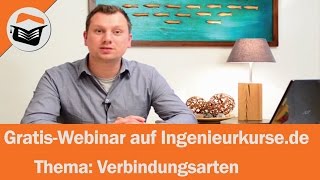 GratisWebinar Maschinenelemente Thema Verbindungsarten [upl. by Hennebery394]