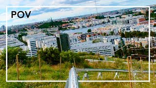 Mountain Coaster POV 5k Hammarbybacken Stockholm New for 2022 [upl. by Awahsoj]