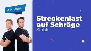 Resultierende Streckenlast auf Schräge Technische Mechanik StudyHelp [upl. by Coraline643]