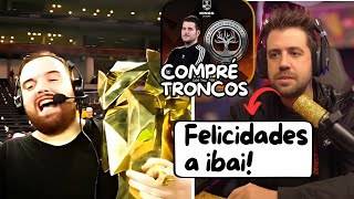 AURON FELICITA A IBAI LLANOS POR EL CAMPEONATO DE PORCINOS FC y sobre PROYECTOS CON perxita [upl. by Nanine]