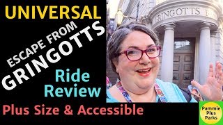 Universal  Escape From Gringotts  Ride Review  Plus Size amp Accessible [upl. by Yraeht278]