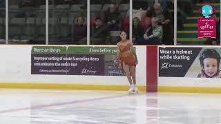 Madeline Schizas SP Skate Ontario Sectional Championships 202425 [upl. by Amble]