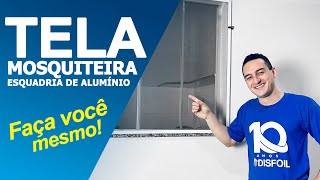 Como montar Tela Mosquiteiro Removível com qualidade Profissional  Faça você mesmo [upl. by Ailehpo]