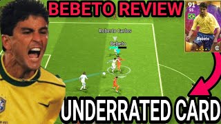 94 Rated Legendary Bebeto Is The Best Dummy Runner  Review  eFootball 2023 Mobile [upl. by Zehe]