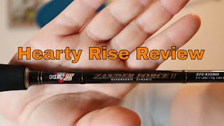 Hearty Rise Zander Force 2 732g Spinnrute Review [upl. by Hsiwhem349]