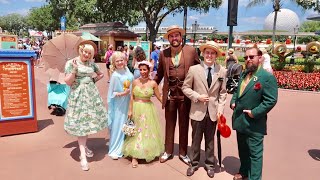 EPCOT Center Dapper Day Spring 2019  World Showcase amp Future World Dress To Impress Event [upl. by Akiemat]