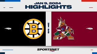 NHL Highlights  Bruins vs Coyotes  January 9 2024 [upl. by Oer]