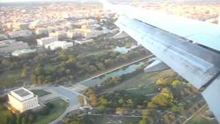 DCA River Visual Approach on United A320 [upl. by Raviv]