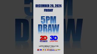 Lotto Result Today 5PM Draw December 20 2024 PCSO EZ2 Swertres Draw  LRT PH shorts [upl. by Patricia]