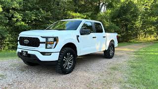 2023 F150 leveled on 35’s with NO RUBBING [upl. by Lareine]