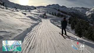 Zermatt 4K POV ski run Sunnegga Rothorn  Zermatt [upl. by Aihsei105]