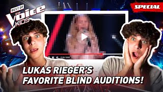 The Favorite Blind Auditions of the famous Tiktoker LUKAS RIEGER 🎶 The Voice Kids [upl. by Avictor]