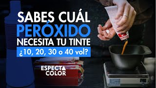 ¿CÓMO ELEGIR CORRECTAMENTE EL PERÓXIDO O AGUA PARA TU TINTE  10 20 30 Ó 40 VOLÚMENES [upl. by Ydnirb443]