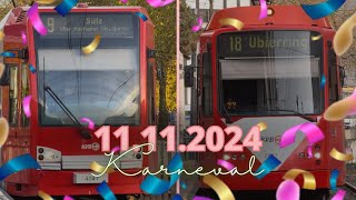 KVB Köln an Karneval den 11112024 [upl. by Kemp113]