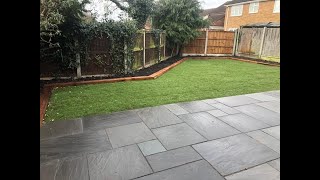 Kandla Grey Sandstone Patio in Springfield Chelmsford [upl. by Nauqat700]