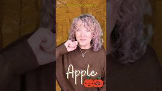 How To Sign apple apple autumnvocabulary asl learntosign signoftheday howtosign deaf [upl. by Llerut]