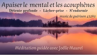 Soulager les acouphènes et la charge mentale avec music 432Hz Méditation guidée avec Joëlle Maurel [upl. by Derfiniw]