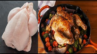 Recette de poulet rôtis au four aux légumes [upl. by Skardol]