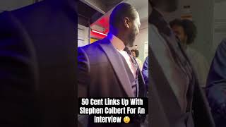 50 Cent X Stephen Colbert Link Up 50cent stephencolbert cristianoronaldo mrbeast yslwoody rap [upl. by Cheney]