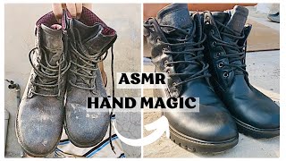 ASMR  SHOE POLISH BY YOUNG PAKISTANI COBBLER WITH HIS MAGICAL HAND  Relaxing Sound [upl. by Candide]