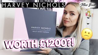 HARVEY NICHOLS BEAUTY ADVENT CALENDAR UNBOXING 2022  IS IT REALLY WORTH £1200  MISS BOUX [upl. by Abshier413]