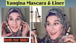 YANQINA Volume 1 Second MascaraEyelinerQuality👍Affordable Review amp Demo《Essentials by Sarah》 [upl. by Wey227]