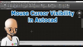 How to change the mouse cursor visibility in Autocad [upl. by Ainotna88]