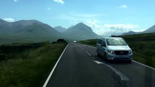 Drive A87 Road From Portree To Sligachan Isle Of Skye Scotland [upl. by Nahtanohj825]