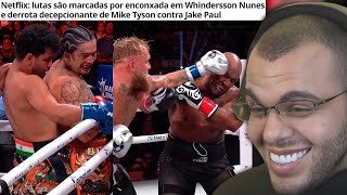 WHINDERSSON NUNES TOMA ENRABADA E MIKE TYSON APANHA IGUAL UM VELHO DE 58 ANOS [upl. by Ietta]