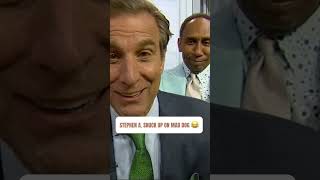 Stephen A SNUCK UP on Mad Dog 😂 shorts [upl. by Oyr]