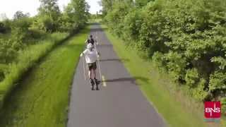 Rollerski Review  SkiGo Fischer Woodski [upl. by Hofmann]