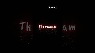 Thoovanam Thoova Thoova ✨⛈️ blockscreen status video 💘 love songs 🫰 shorts trending lyrics [upl. by Halika]