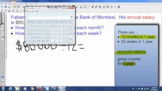 Converting Annual Salary to Monthly and Weekly Salaries [upl. by Parris]