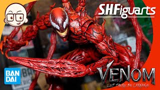 REVIEW  CARNAGE  VENOM LET THERE BE CARNAGE  SH Figuarts Bandai  Ficou grande mesmo [upl. by Eeldivad]